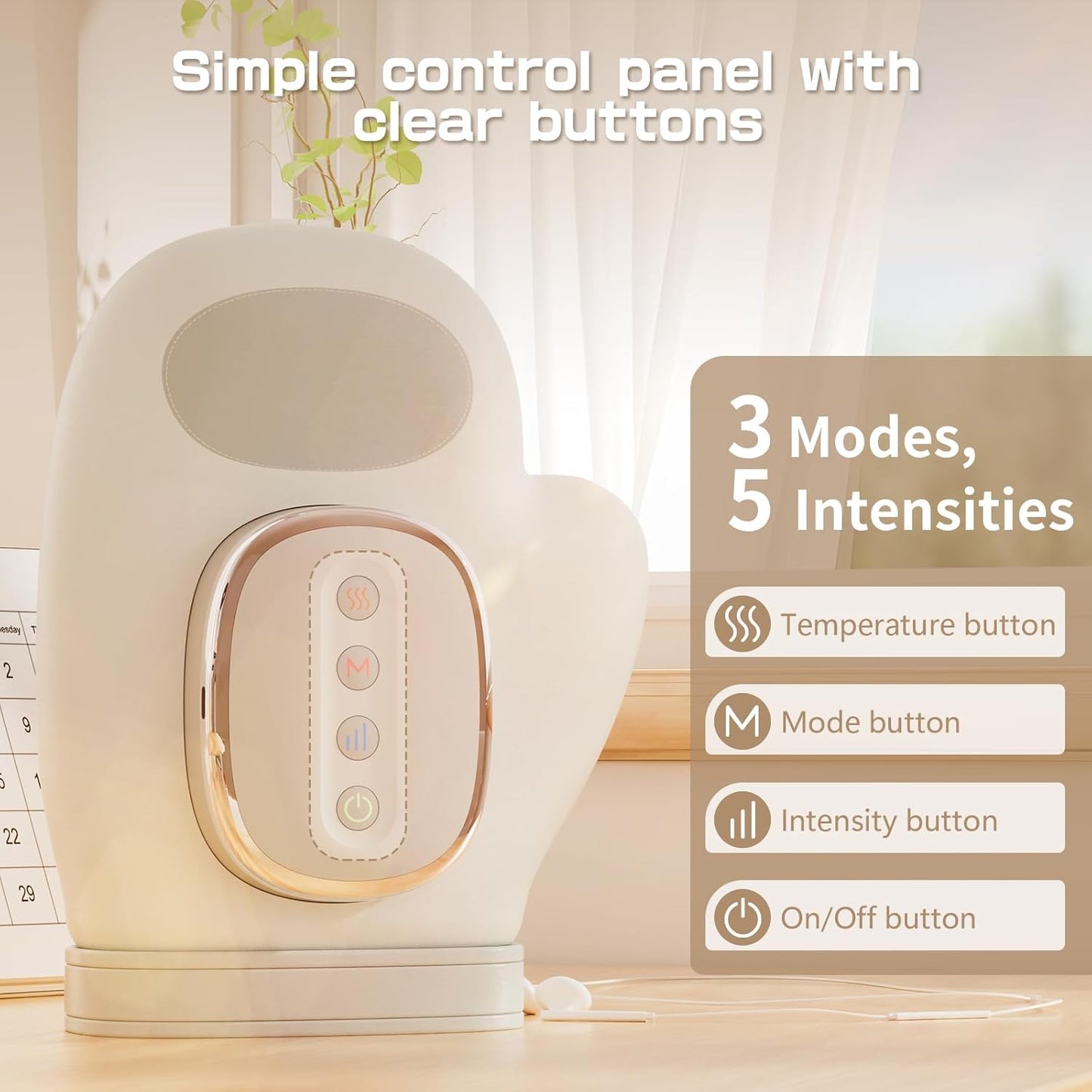 Zen Grip™ Hand Massager with Heat Compression Therapy